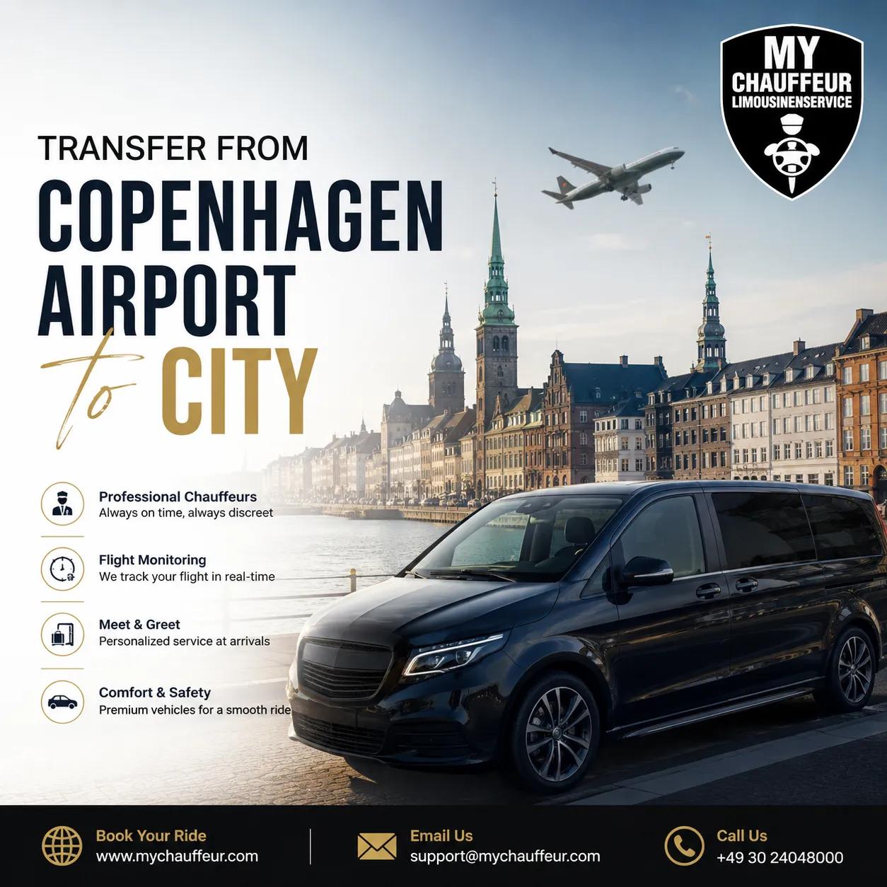 Airport Transfer Service in Copenhagen | MyChauffeur